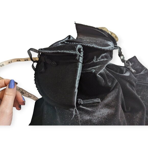 Vintage Suzannah James 2 Piece Black Velvet Outfit Size 16W - Picture 7 of 15